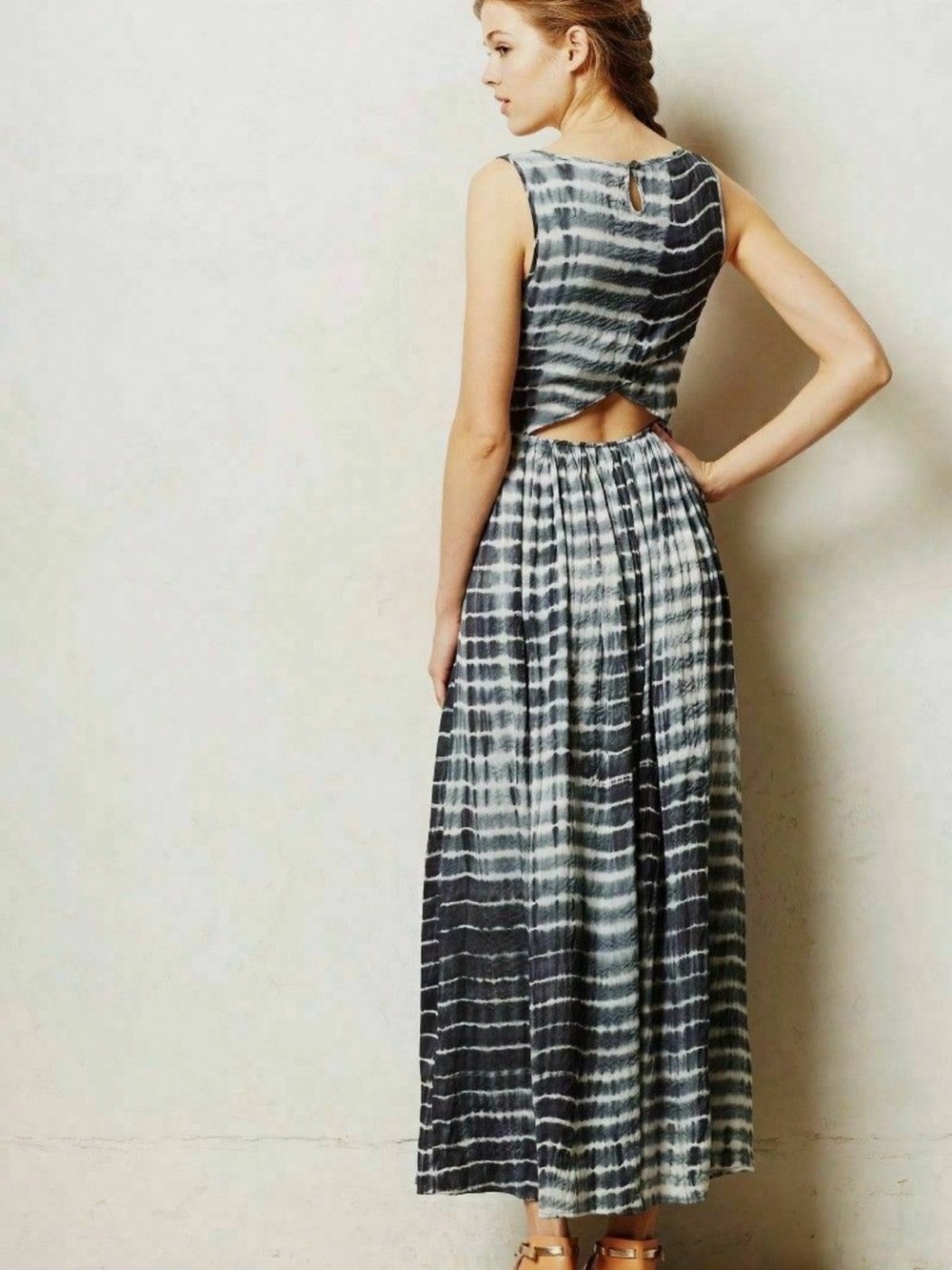 Neuw Tie-Dye cutout Maxi Dress